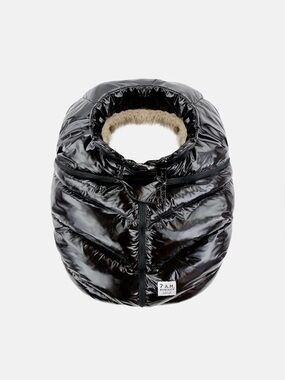 New 7am Enfant CAR SEAT COCOON - POLAR in Black One Size 0 - 12 months
